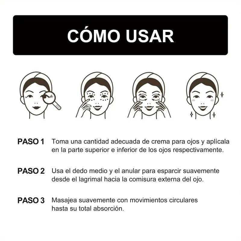 Crema de luz roja para el contorno de ojos