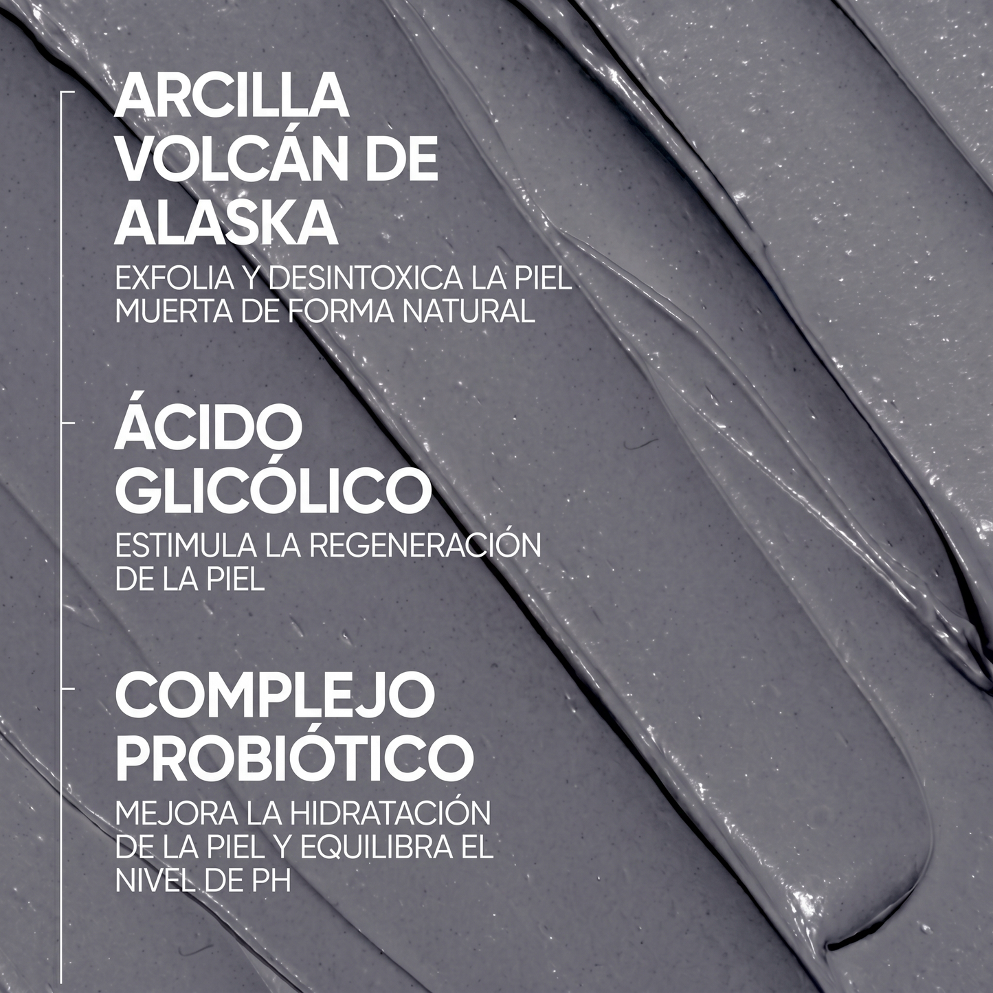 Mascarilla de arcilla limpiadora profunda Volcán de Alaska para los poros