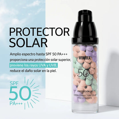 CC Cream Base Correctrice 3-en-1 SPF50 | Wombea