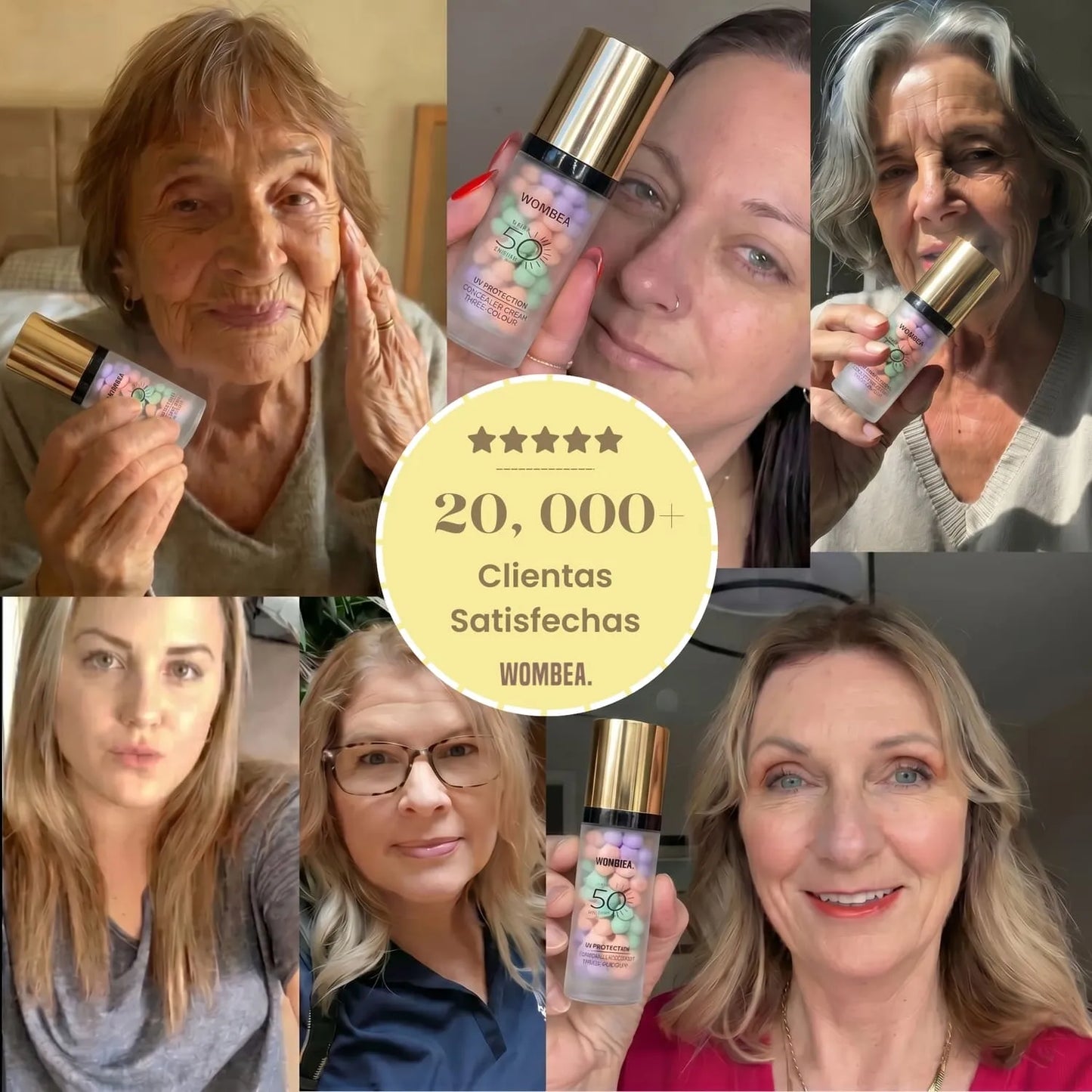 CC Cream Base Correctrice 3-en-1 SPF50 | Wombea