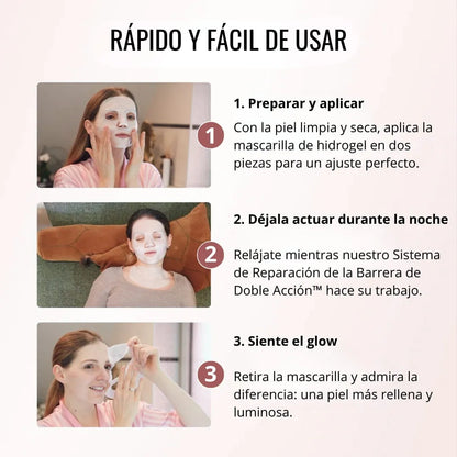 5 mascarillas de colágeno